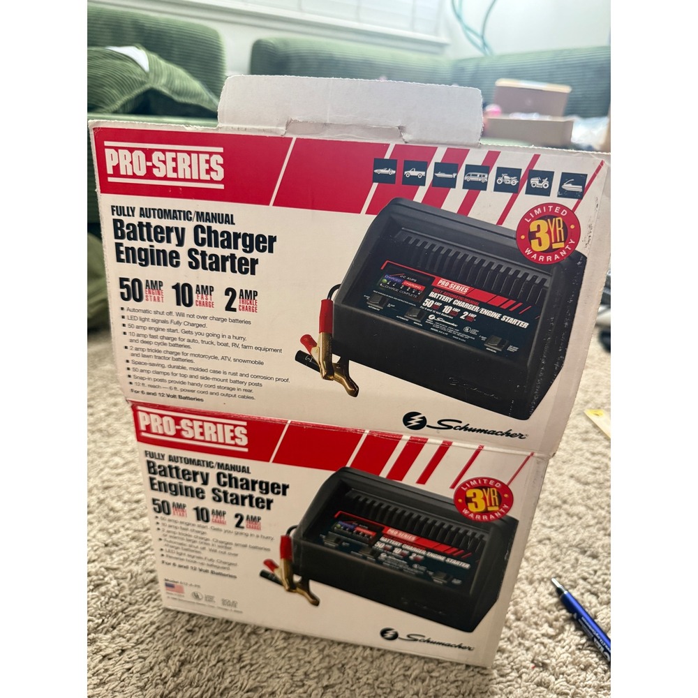 Schumacher Pro-Series 50A Battery Charger Engine Starter 6V 12V 012-A-PS New